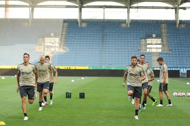 SOCCER - UEFA CL quali, Ajax vs Sturm GRAZ,AUSTRIA,31.JUL.18 - SOCCER - UEFA Champions League qualification, SK Sturm Graz vs AFC Ajax Amsterdam, preview, training Ajax. Image shows the team of Ajax. GEPAxpictures xChristianxWalgram