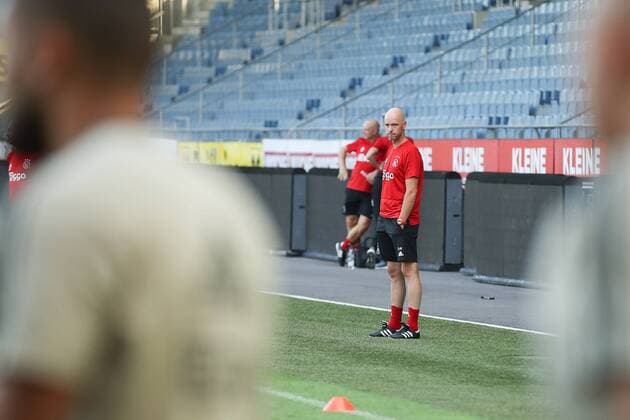SOCCER - UEFA CL quali, Ajax vs Sturm GRAZ,AUSTRIA,31.JUL.18 - SOCCER - UEFA Champions League qualification, SK Sturm Graz vs AFC Ajax Amsterdam, preview, training Ajax. Image shows head coach Erik ten Hag (Ajax). GEPAxpictures xChristianxWalgram