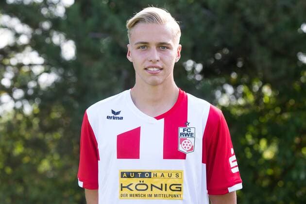 Erfurt 010818 Soccer Regional League FC Rot Weiss Erfurt Portraittermin Team picture pictured Ben Luca Moritz