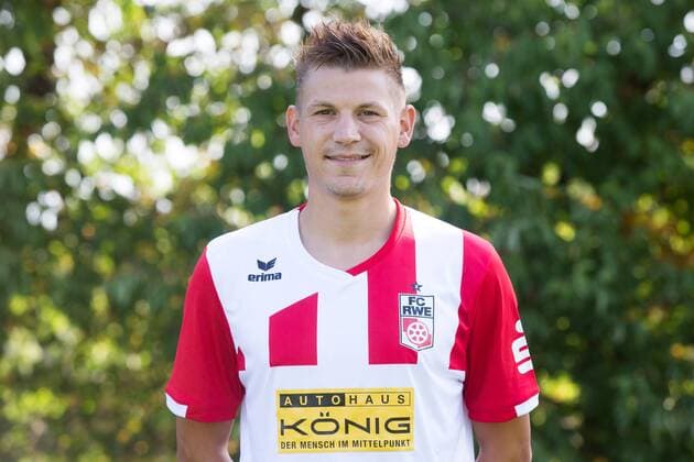 Erfurt 010818 Soccer Regional League FC Rot Weiss Erfurt Portraittermin Marcel Kaffenberger