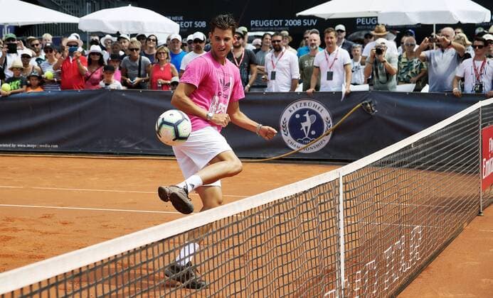 TENNIS - ATP Tennis Herren Generali Open 2018 KITZBUEHEL,AUSTRIA,01.AUG.18 - TENNIS - ATP World Tour, Generali Open. Image shows Dominic Thiem. GEPAxpictures xMatthiasxHauer