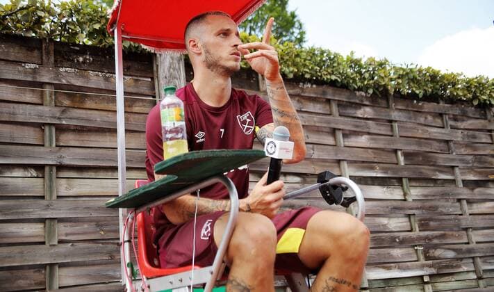 TENNIS - ATP Tennis Herren Generali Open 2018 KITZBUEHEL,AUSTRIA,01.AUG.18 - TENNIS - ATP World Tour, Generali Open. Image shows Marko Arnautovic. GEPAxpictures xMatthiasxHauer
