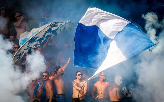 Sport Bilder des Tages Genk s supporters pictured during the soccer match between Luxembourg team Sporting Circle Fola Esch and Belgian first division soccer team KRC Genk, Wednesday 01 August 2018 in Esch-Sur-Alzette, Luxembourg. This is the return leg of the 2nd qualifying round for the Europa League competition. Genk won the first leg 5-0. VIRGINIExLEFOUR  x05396391x