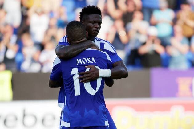 Fußball, CL Qualifikation, HJK Helsinki - BATE Baryssau Goal maker Moshtagh Yaghoubi 10, HJK Helsinki, FIN celerates their 1st goal (1-2) during their UEFA Champions League 2QR match HJK Helsinki - BATE in Telia 5G Arena 1. August 2018 in Helsinki, Finland.  Copyright: xMattixMatikainenx NP24_00311725