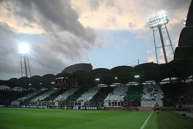 SOCCER - UEFA CL quali, Sturm vs Ajax GRAZ,AUSTRIA,01.AUG.18 - SOCCER - UEFA Champions League qualification, SK Sturm Graz vs AFC Ajax Amsterdam. Image shows fans of Sturm. GEPAxpictures xChristianxWalgram