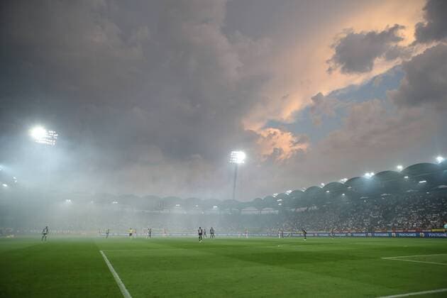 SOCCER - UEFA CL quali, Sturm vs Ajax GRAZ,AUSTRIA,01.AUG.18 - SOCCER - UEFA Champions League qualification, SK Sturm Graz vs AFC Ajax Amsterdam. Image shows an overview. GEPAxpictures xChristianxWalgram