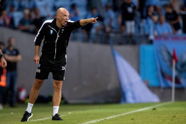 180801 head coach Uwe Rösler of Malmö FF during the UEFA Champions League qualifying match between Malmö FF and Cluj on August 1, 2018 in Malmö Photo Mathilda Ahlberg BILDBYRAN Cop 178  Copyright: MATHILDAxAHLBERG BB180801MA038
