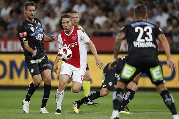 GRAZ, 01-08-2018 , Merkur Arena, football season 2018 2019, UEFA Champions League second qualifying round , 2nd leg , Ajax player Carel Eiting during the match Sturm Graz - Ajax . Sturm Graz - Ajax  x2372328x