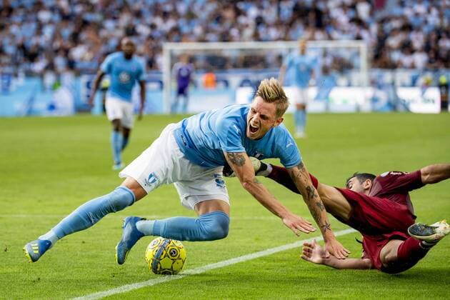 180801 Sören Rieks of Malmö FF during the UEFA Champions League qualifying match between Malmö FF and Cluj on August 1, 2018 in Malmö Photo Ludvig Thunman BILDBYR N code LT 35511  Copyright: LUDVIGxTHUNMAN BB180801LT098