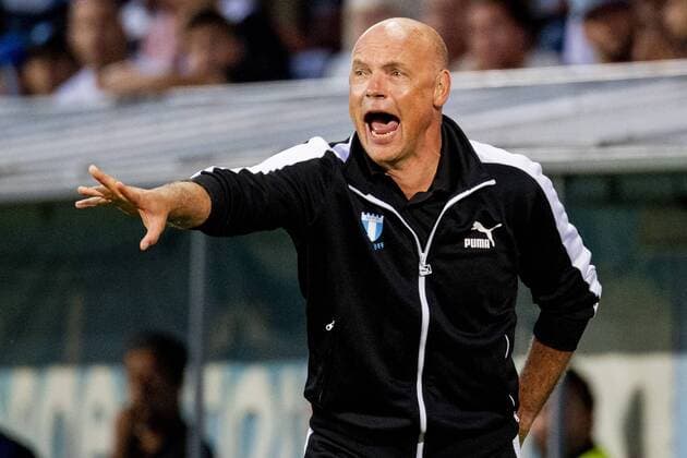 180801 Head coach Uwe Rösler of Malmö FF during the UEFA Champions League qualifying match between Malmö FF and Cluj on August 1, 2018 in Malmö Photo Ludvig Thunman BILDBYR N code LT 35511  Copyright: LUDVIGxTHUNMAN BB180801LT116