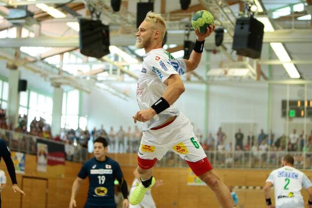 01 08 2018 xtgx Handball Test match SC Magdeburg Japan emporer Matthias Musche Magdeburg 6 Beetzendorf