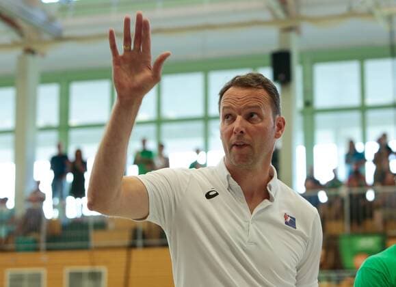 01 08 2018 xtgx handball friendly match SC Magdeburg Japan emspor v l Dagur Sigurdsson Japan coach Beetzendorf