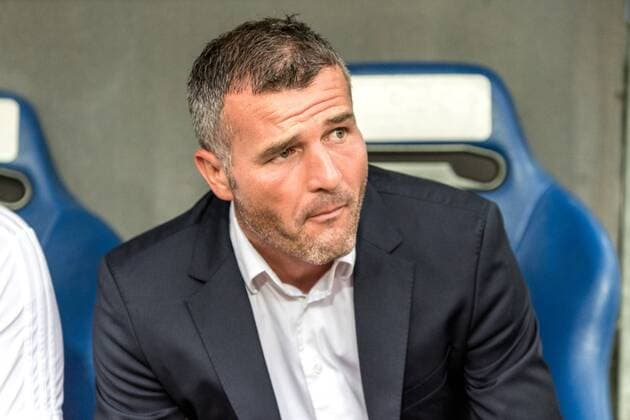 Soccer Champions League Second qualifying round 18 19 FC Basel 1893 FC PAOK Saloniki 01 08 2018 Alexander Frei FCB Head Coach in Champions League qualifying round 2 Match between FC Basel 1893 and FC PAOK Salonika on Wednesday, 01 August 2018 at St Jakob Park in Basel xGRGx
