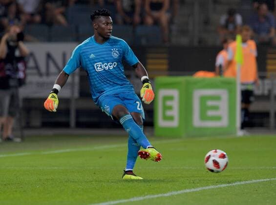 SOCCER - UEFA CL quali, Sturm vs Ajax GRAZ,AUSTRIA,01.AUG.18 - SOCCER - UEFA Champions League qualification, SK Sturm Graz vs AFC Ajax Amsterdam. Image shows Andre Onana (Ajax) . GEPAxpictures xMichaelxRiedler