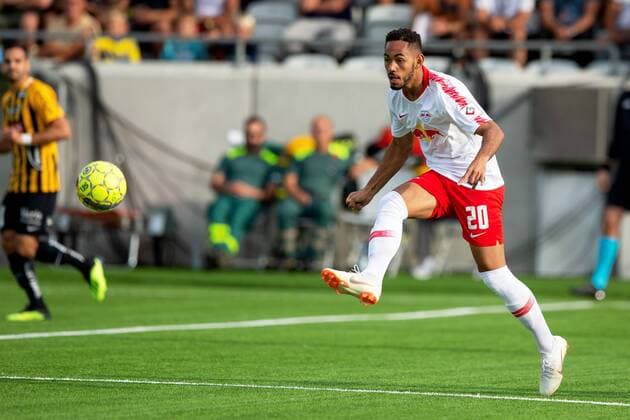 180802 Matheus Cunha or Leipzig during the UEFA Europe League qualifying match between Häcken and RB Leipzig on August 2, 2018 in Gothenburg  Copyright: MICHAELxERICHSEN BB180802MI018