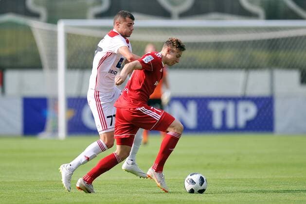 2018.08.02 Myjawa Pilka nozna Liga Europy Eliminacje Sezon 2018 2019 AS Trencin - Gornik Zabrze N z Antonio Mance Szymon Zurkowski Foto Norbert Barczyk PressFocus NEWSPIX.PL 2018.08.02 Myjawa Football UEFA Europa League Season 2018 2019 AS Trencin - Gornik Zabrze Antonio Mance Szymon Zurkowski Credit: Norbert Barczyk PressFocus --- Newspix.pl  20180802NB0008