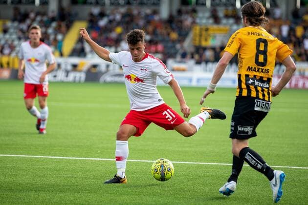 180802 Diego Demme or Leipzig during the UEFA Europa League qualifying match between Häcken and RB Leipzig on August 2, 2018 in Gothenburg  Copyright: MICHAELxERICHSEN BB180802MI023