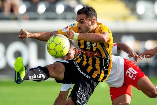 180802 Mervan Celik of Häcken during the UEFA Europe League qualifying match between Häcken and RB Leipzig on August 2, 2018 in Gothenburg  Copyright: MICHAELxERICHSEN BB180802MI027