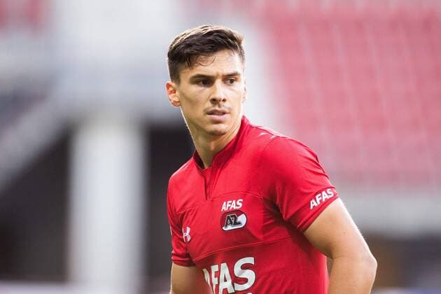 Dorin Rotariu of AZ during the UEFA Europa League second round qualifying match between AZ Alkmaar and FC Kairat at the AFAS stadium on August 02, 2018 in Alkmaar, The Netherlands UEFA Europa League 2018 2019 xVIxVIxImagesx xTomxBodexMultimediaxIVx 11651966