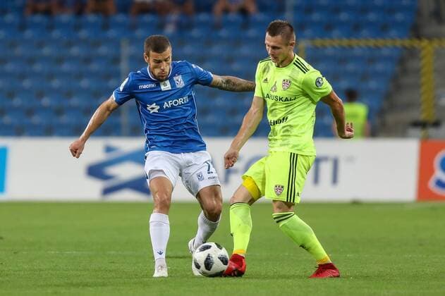 2018.08.02 Poznan Pilka nozna II runda kwalifikacji Liga Europy Lech Poznan - FC Szachtior Soligorsk N z Pedro Tiba Foto Pawel Jaskolka PressFocus NEWSPIX.PL 2018.08.02 Poznan Football UEFA Europa League II qualifying round Lech Poznan - FC Shakhtyor Soligorsk Credit: Pawel Jaskolka PressFocus --- Newspix.pl  20180802_PF_PJ008