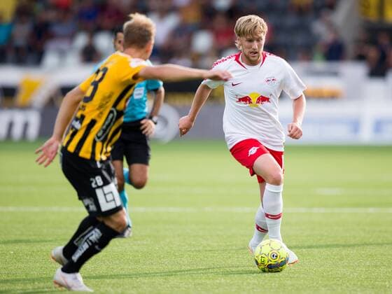 180802 Emil Forsberg or Leipzig during the UEFA Europe League qualifying match between Häcken and RB Leipzig on August 2, 2018 in Gothenburg  Copyright: MICHAELxERICHSEN BB180802MI074