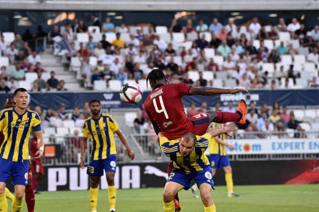 Jules Kounde (gir) FOOTBALL : Bordeaux vs Ventspils - 2eme Tour Qualification Europa League - Bordeaux - 02 08 2018 ThierryBreton Panoramic 
