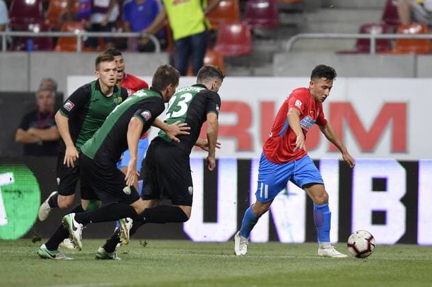FCSB - NK Rudar Velenje FCSB s Olimpiu Morutan in action during FCSB - NK Rudar Velenje - UEFA Europa League 2018 2019, Second Qualifying Round: 2st leg, National Arena, Bucharest, Romania, 02 August 2018 Copyright: xAlexxNicodimx