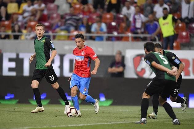 FCSB - NK Rudar Velenje FCSB s Olimpiu Morutan in action during FCSB - NK Rudar Velenje - UEFA Europa League 2018 2019, Second Qualifying Round: 2st leg, National Arena, Bucharest, Romania, 02 August 2018 Copyright: xAlexxNicodimx