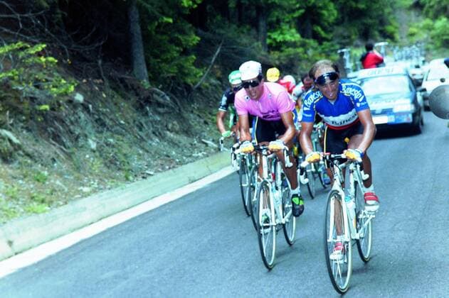1992, Giro d Italia, tappa 18 Saluzzo - Pila, Banesto, De Las Cuevas Armand, Indurain Miguel 
