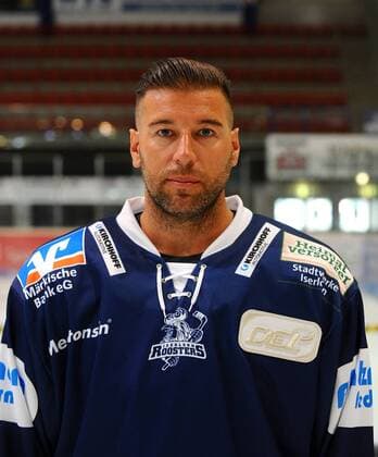 Iserlohn Germany 03 08 2018 DEL Team photo and player portraits Iserlohn Roosters Sasa Martinovic Iserlohn DeFodi521