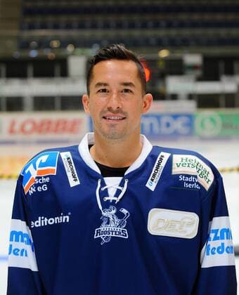 Iserlohn Germany 03 08 2018 DEL Team photo and player portraits Iserlohn Roosters Evan Trupp Iserlohn DeFodi521