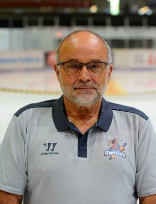 Iserlohn Germany 03 08 2018 DEL Team Photo and Player Portraits Iserlohn Roosters Team Assistance Charly Kirchhoff Iserlohn DeFodi521
