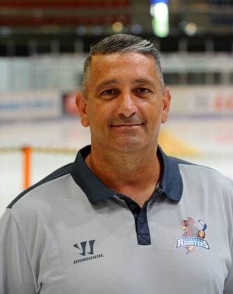 Iserlohn Germany 03 08 2018 DEL Team photo and player portraits Iserlohn Roosters Team leader Andre Grillo Iserlohn DeFodi521