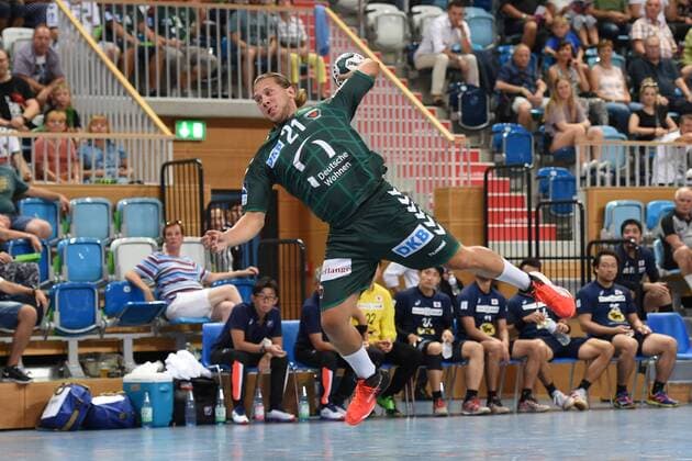Handball Men Season 2018 19 Mini Turniner in the MBS Arena Füchse Berlin Japan Mattias Zachrisson Nr 21 Füchse Berlin 03 08 18 Copyright: xMichaelxHundtx xMatthiasxKochx