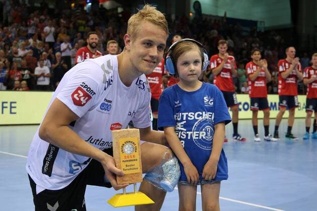 17 Jacob Cement Cup Handball Test Match 03 08 18 Cup Transfer Best Goalkeeper Buster Juul Aalborg Handbold 23 xmmkx