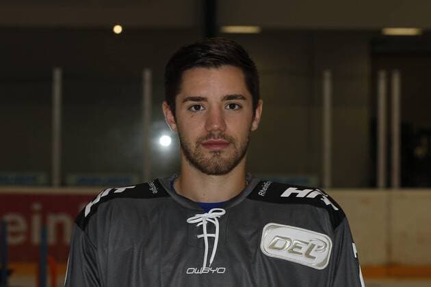 official team photo of the Koelner Haie 04 08 2018 Dominik Tiffels Koelner Haie 7 official team photo Portrait of the Koelner Haie on 04 08 2018 in the training hall K2 in Koeln Germany xadx