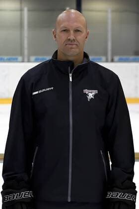 Ice Hockey DEL team photo and player portraits Kölner Haie Koelns goalkeeper coach Jonas Forsberg wd