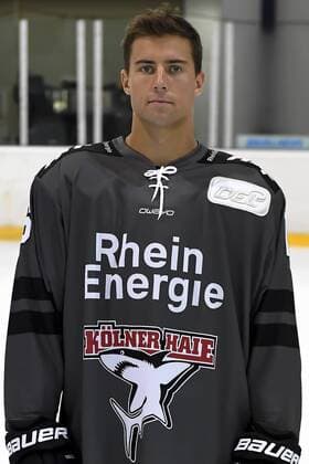 Ice Hockey DEL team photo and player portraits Kölner Haie Koelns Tobias Viklund Nr 16 wd