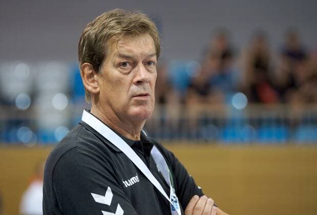 Handball 03 08 2018 Start of the season 2018 2019 FLITZTURNIER in the MBS Arena Potsdam FUZE Berlin 1 VfL Potsdam Velimir PETKOVIC coach Fuechse