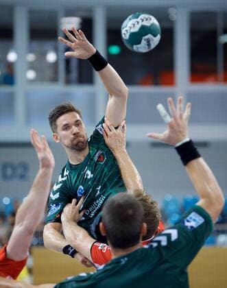 Handball 03 08 2018 Season opener 2018 2019 FLITZTURNIER in the MBS Arena Potsdam FUZE Berlin geg 1 VfL Potsdam Fabian WIEDE 3 Fuechse