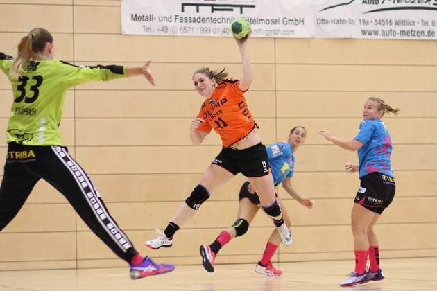 Goal of Laura van der Heijden Bietigheim Wittlich Handball Cup Handball 04 08 2018 Wittlich Handball Cup Handball 04 08 2018 Wittlich Copyright: xEIBNER RenexWeissx EP_RWS