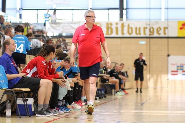 Coach Dirk Leun Buxtehude Wittlich Handball Cup Handball 04 08 2018 Wittlich Handball Cup Handball 04 08 2018 Wittlich Copyright: xEIBNER RenexWeissx EP_RWS