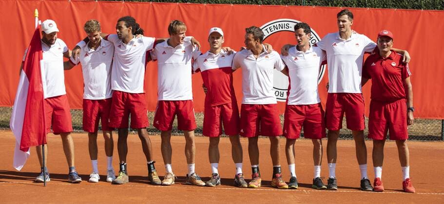 Tennis Bundesliga Rot Weiss Cologne Kurhaus Aachen Koeln Germany Date 05 08 2018 Team
