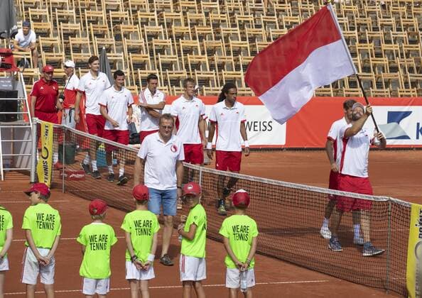 Tennis Bundesliga Rot Weiss Cologne Kurhaus Aachen Koeln Germany Date 05 08 2018 Team