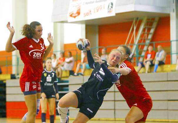 Kathleen Müller Frankfurt Handball Women BSV Sachsen Zwickau Frankfurt HC Test match on 4 8 2018 BS Sachsen Zwickau Frankfurter HC