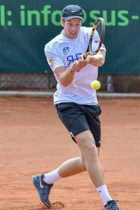 GER 1 Tennis Point Bundesliga Men Tennis Eternal Love BW Neuss vs TV Reutlingen 1 05 08 2018 Tennis Eternal Love BW Neuss GER 1 Tennis Point Bundesliga Men Tennis Eternal Love BW Neuss vs TV Reutlingen 1 in the picture van der Zandschulp Botic GER at the back nph Mauelshagen nph00321
