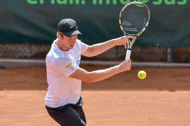GER 1 Tennis Point Bundesliga Men Tennis Eternal Love BW Neuss vs TV Reutlingen 1 05 08 2018 Tennis Eternal Love BW Neuss GER 1 Tennis Point Bundesliga Men Tennis Eternal Love BW Neuss vs TV Reutlingen 1 in the picture van der Zandschulp Botic GER at the back nph Mauelshagen nph00321