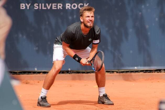 Gdynia, 05.08.2018 Miedzynarodowy Turniej Tenisowy Sopot Open. Final gry podwojnej. Gdynia. Polska, International Tenis ATP Tennis Herren Challenger Sopot Open. Doubles final. Gdynia. Poland, NZ:Szymon Walkow (POL) Fot. Tomasz Zasinski 058sport.pl NEWSPIX.PL --- Newspix.pl  20180805_IMG_3183_007_ZAS