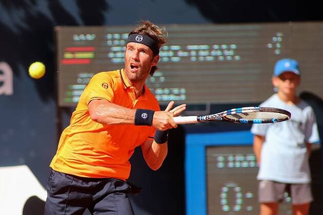 Gdynia, 05.08.2018 Miedzynarodowy Turniej Tenisowy Sopot Open. Final gry pojedynczej. Gdynia. Polska, International Tenis ATP Tennis Herren Challenger Sopot Open. Singles final. Gdynia. Poland, NZ:Daniel Gimena-Traver (ESP) Fot. Tomasz Zasinski 058sport.pl NEWSPIX.PL --- Newspix.pl  20180805_IMG_3657_256_ZAS