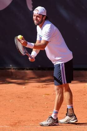 Gdynia, 05.08.2018 Miedzynarodowy Turniej Tenisowy Sopot Open. Final gry pojedynczej. Gdynia. Polska, International Tenis ATP Tennis Herren Challenger Sopot Open. Singles final. Gdynia. Poland, NZ:Paolo Lorenzi (ITA) Fot. Tomasz Zasinski 058sport.pl NEWSPIX.PL --- Newspix.pl  20180805_IMG_3730_271_ZAS